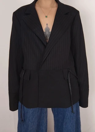 Blazer noir laine à rayures Alain Manoukian Vintage 90s y2k taille 44, marque: Jacqueline Riu, état: Très bon état, taille: XXL / 44 / 16, 20,00 €, 21,70 € Protection acheteurs (Pro) incluse