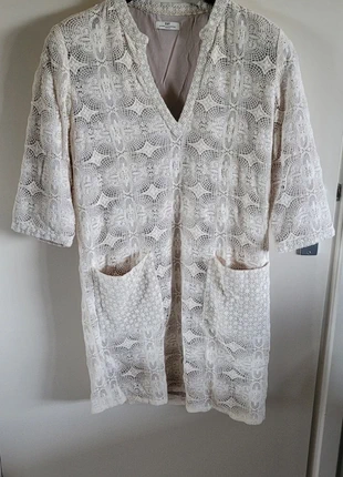 Tuniek van kant, merk: Day Birger et Mikkelsen, staat: Heel goed, maat: L / 40 / 12, € 7,00, € 8,05 inclusief Kopersbescherming