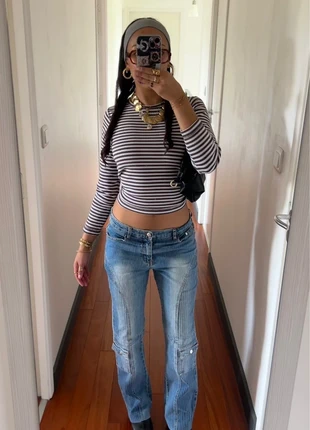 Jean cargo taille basse vintage, brand: Vintage Dressing, condition: Very good, size: XS / 34 / 6, €15.00, €16.45 includes Buyer Protection