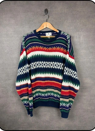 Pull vintage I·N·C à motifs géométriques multicolores taille XL, brand: Vintage Dressing, condizioni: Ottime, taglia: XL, €21.00, €22.75 include la Protezione acquisti