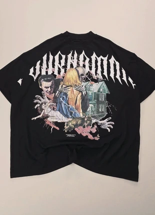 T-Shirt Graphic Alternative Y2K BoohooMAN Horror Gothic Oversize Fit Black White, marque: Vintage Dressing, état: Très bon état, taille: XL, 17,00 €, 18,55 € Protection acheteurs incluse