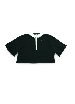 Polo Crop Top Nike noir avec col blanc – Taille XS, brand: Nike, condizioni: Ottime, taglia: XS / IT 38 / EU 34, €6.00, €7.00 include la Protezione acquisti
