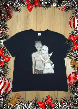 T-shirt homme Stedman XXL noir imprimé couple cartoon, brand: Stedman, condition: Very good, size: XXL, €12.00, €13.30 includes Buyer Protection
