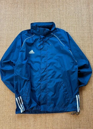 Veste Adidas Performance bleu marine 3 bandes logo brodé coupe vent zip complet L homme #0204, marque: adidas, état: Très bon état, taille: L, 28,62 €, 30,75 € Protection acheteurs (Pro) incluse