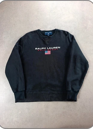 Sweat col rond Crewneck Ralph Lauren 100% coton | noir | taille S pour homme, brand: Ralph Lauren, condition: Very good, size: S, €54.90, €58.35 includes Buyer Protection Pro