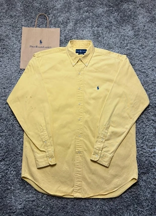 Chemise Ralph Lauren jaune M custom fit, merk: Ralph Lauren, staat: Heel goed, maat: M, € 29,00, € 31,15 inclusief Kopersbescherming Pro