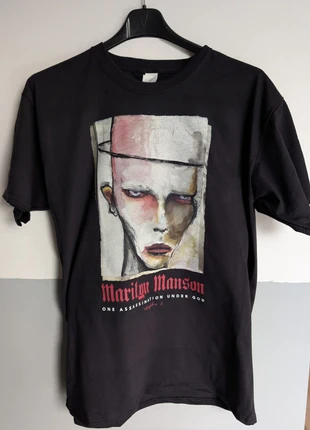 T-shirt nera | Marilyn Manson, zustand: Sehr gut, größe: M, 13,00 €, 14,35 € beinhaltet Vinted-Käuferschutz Pro