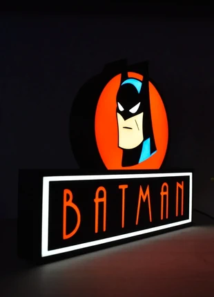 Batman logo lumineux | Lámpara diseño héroe clásico 25 cm, marca: Batman, estado: Muito bom, €25.00, €26.95 inclui Proteção do Comprador Pro