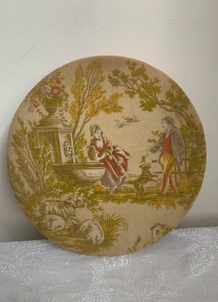 Ancienne boîte de chocolats tissu scène galante, marca: Vintage Chic, estado: Muy bueno, 20,00 €, 21,70 € Protección al comprador incluida