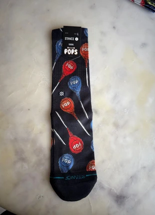 Chaussettes taille 43/47 stance pops, merk: Stance, staat: Heel goed, maat: M | 43–46, € 10,00, € 11,20 inclusief Kopersbescherming