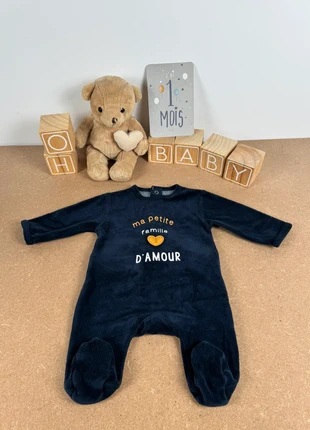 Pyjama velours neuf 1 mois, brand: Kiabi, condition: New without tags, size: 1-3 months / 56 cm, €3.95, €4.85 includes Buyer Protection
