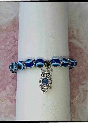 Bracelet avec œil turc et hiboux, marque: Fashion, état: Très bon état, 2,95 €, 3,80 € Protection acheteurs (Pro) incluse