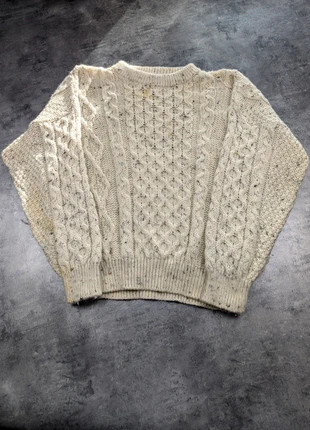 Pull crowneck Aran Christys motif fisherman style old money vintage coupe boxy - size XL, brand: Vintage Dressing, condition: Good, size: XL, €29.00, €31.15 includes Buyer Protection