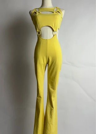 Combinaison vintage 80/90 made in France stretch seconde peau jaune club, brand: Vintage Dressing, condition: Very good, size: XS / 34 / 6, €40.00, €42.70 includes Buyer Protection