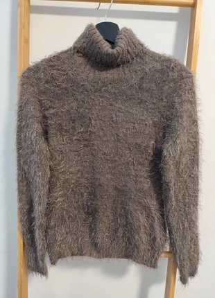 Pull col roulé marron duveteux taille S, marque: Vintage Dressing, état: Très bon état, taille: S / 36 / 8, 4,00 €, 4,90 € Protection acheteurs incluse