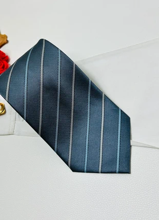 Cravate gris à rayure bleu - 9 cm - très bon état, zustand: Sehr gut, 4,00 €, 4,90 € beinhaltet Vinted-Käuferschutz Pro