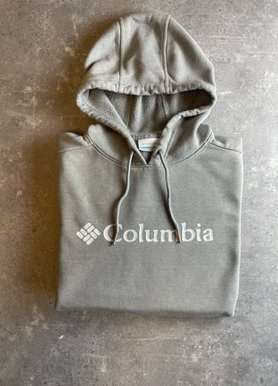 Sweat à capuche gris Columbia logo brodé poche kangourou taille M, brand: Columbia, condizioni: Ottime, taglia: M / IT 42 / EU 38, €25.00, €26.95 include la Protezione acquisti