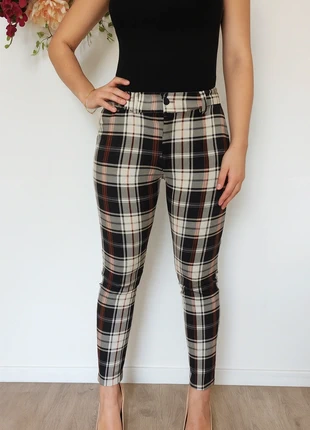 Pantalon droit ajusté à carreaux H&M ●Taille S 36●🌸, marque: H&M, état: Neuf sans étiquette, taille: S / 36 / 8, 5,00 €, 5,95 € Protection acheteurs incluse