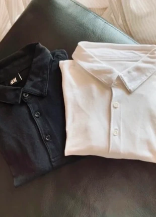 T-shirt Polo hem, marque: H&M, état: Neuf avec étiquette, taille: M, 10,50 €, 11,73 € Protection acheteurs incluse