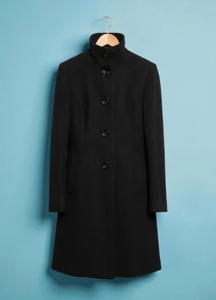 Gil Bret – Premium & Elegant Black Wool & 40% Mohair with Single-Breasted & Turtleneck Coat – M 🌟💖, marque: Vintage Dressing, état: Très bon état, taille: M / 38 / 10, 64,90 €, 68,85 € Protection acheteurs incluse