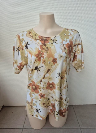 Magnifique tunique vintage motifs floral avec pierres incrustés t.L, brand: Vintage, condition: Very good, size: L / 40 / 12, €5.00, €5.95 includes Buyer Protection