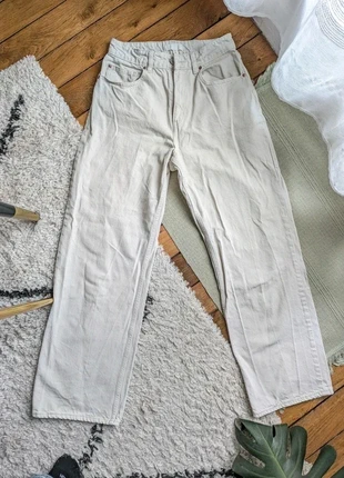 Jean wideleg blanc cassé H&M taille 38, marque: H&M, état: Très bon état, taille: M / 38 / 10, 4,00 €, 4,90 € Protection acheteurs incluse