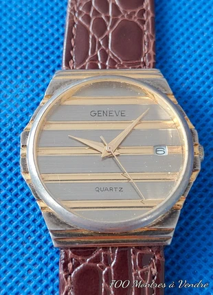 Montre vintage Art Déco quartz Genève fonctionne, brand: GENEVE, condition: Good, size: 30–38 mm, €15.90, €17.40 includes Buyer Protection Pro