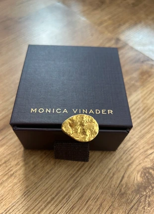 Monica Vinader Gold Vermeil Capri Teardrop Ring, brand: Monica Vinader, condition: New with tags, size: 16.9 mm / M½, £40.00, £42.70 includes Buyer Protection