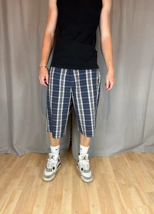 Jort/Short cargo Dickies bleu à carreaux baggy vintage Y2K avec logo brodé, taille 34us/44fr, brand: Dickies, condition: Very good, size: W34, €13.99, €15.39 includes Buyer Protection Pro