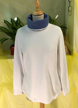Pull polaire avec col roulé blanc Quechua taille L, marca: Quechua, estado: Muito bom, tamanho: L / 40 / 12, €6.00, €7.00 inclui Proteção do Comprador Pro