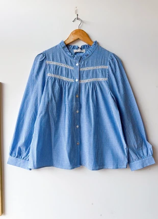 Chemise bleue rayée taille S M, brand: In April 1986, condition: New without tags, size: S / 36 / 8, €34.00, €36.40 includes Buyer Protection