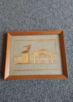 2 x Vintage Straw Folk Art Pictures, condition: Good, £5.00, £5.95 includes Buyer Protection