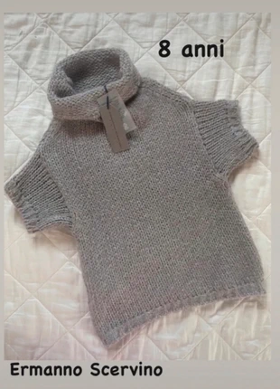 Maglione maniche corte 👧🏻 bambina 8 anni Ermanno Scervino, marque: ERMANNO SCERVINO JUNIOR, état: Neuf avec étiquette, taille: 8 ans / 128 cm, 35,00 €, 37,45 € Protection acheteurs incluse