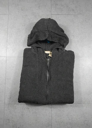 Gilet gris à capuche Ramie et coton taille S #61, merk: Vintage Dressing, staat: Heel goed, maat: S / 36 / 8, € 20,00, € 21,70 inclusief Kopersbescherming