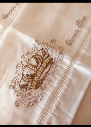 Conjunto de almofadas em cetim de algodão egípcio, estado: Novo com etiquetas, tamanho: 50 x 70 cm, €18.00, €19.60 inclui Proteção do Comprador