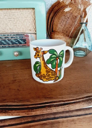 Mug en porcelaine Villeroy & Boch  décor girafe tropical, marque: Villeroy & Boch, état: Très bon état, 8,00 €, 9,10 € Protection acheteurs incluse