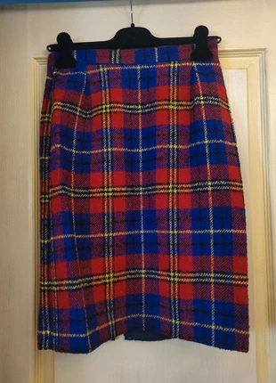 Jupe écossaise vintage multicolore 100% laine Avant-scène T40, brand: Avant-Scene, condition: Very good, size: L / 40 / 12, €12.00, €13.30 includes Buyer Protection