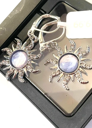 Silver pink purple sunset stone designed sun earrings, brand: Silver, condition: New with tags, £14.99, £16.44 includes Buyer Protection