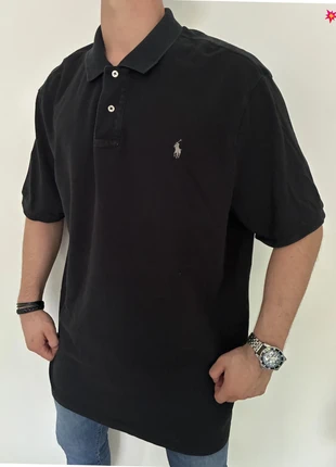 Polo Ralph Lauren Noir logo original brodé, marque: Ralph Lauren, état: Très bon état, taille: XXL, 18,00 €, 19,60 € Protection acheteurs incluse