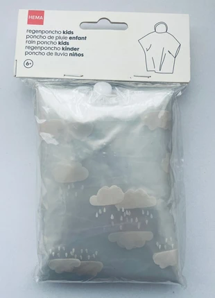 HEMA Poncho Capuche Cape pluie enfant 6+ Nuages NEUF, marque: Hema, état: Neuf avec étiquette, taille: 6 ans / 116 cm, 4,50 €, 5,43 € Protection acheteurs incluse