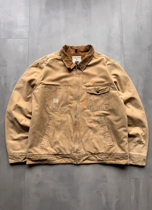 Vintage American Eagle Tan Detroit Jacket - L, merk: Vintage Dressing, staat: Goed, maat: L, € 50,00, € 53,20 inclusief Kopersbescherming Pro