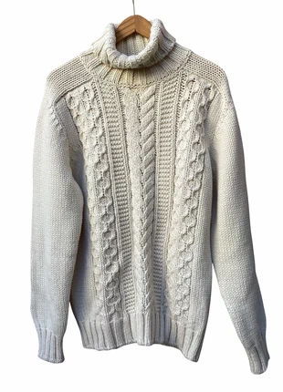 Vintage 2000s Y2k turtleneck cable knit jumper United Colors of Benetton, marque: United Colors of Benetton, état: Très bon état, taille: XL, 29,00 €, 31,15 € Protection acheteurs incluse