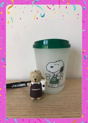 Lot Starbucks collector – Gobelet Snoopy + Porte-clé Bearista avec gobelet, marque: Starbucks, état: Très bon état, 10,99 €, 12,24 € Protection acheteurs incluse