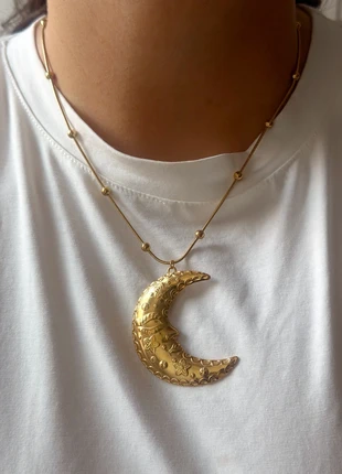 Ketting Maan, merk: STEEL, staat: Nieuw zonder prijskaartje, € 9,95, € 11,15 inclusief Kopersbescherming