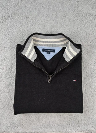 Pull half zip 1/4 zip col camionneur Tommy Hilfiger / Noir logo brodé / Taille XL, marque: Tommy Hilfiger, état: Bon état, taille: XL, 28,00 €, 30,10 € Protection acheteurs incluse