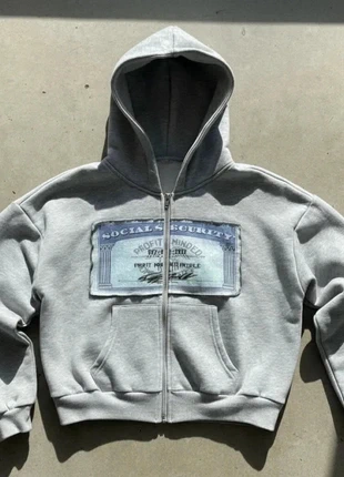 Hoodie Zippé Oversize Gris – Streetwear / Vintage / Y2K / Casual Urbain, marke: Loft 92, zustand: Sehr gut, größe: M, 52,90 €, 56,25 € inklusive Vinted-Käuferschutz