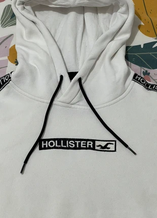 Sweat à capuche homme - Blanc - Taille XS - très bon état, brand: Hollister, condition: Very good, size: XS, €8.00, €9.10 includes Buyer Protection