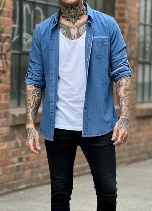 Camicia Jeans Uomo Pepe Jeans | Casual Chic - Taglia S, brand: Pepe Jeans, condizioni: Ottime, taglia: S, €16.50, €18.03 include la Protezione acquisti