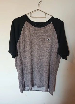 T-shirt Hollister raglan gris & noir – T L, marque: Hollister, état: Très bon état, taille: L, 9,80 €, 10,99 € Protection acheteurs (Pro) incluse