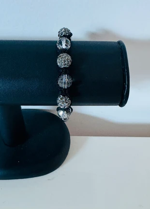 Bracelet Shamballa noir et gris, condizioni: Ottime, €2.00, €2.80 include la Protezione acquisti